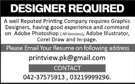 graphic designer job olx.